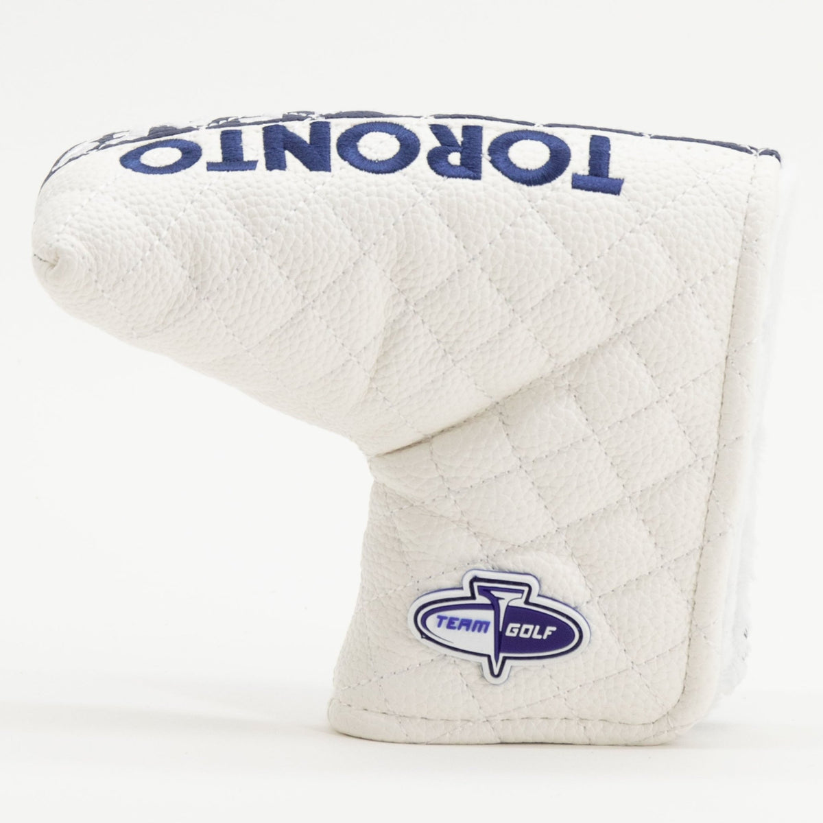 Toronto Maple Leafs split blade putter quilted golf headcover alternate view