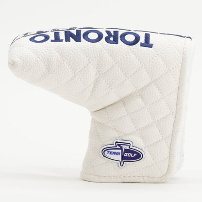 Toronto Maple Leafs split blade putter quilted golf headcover alternate view