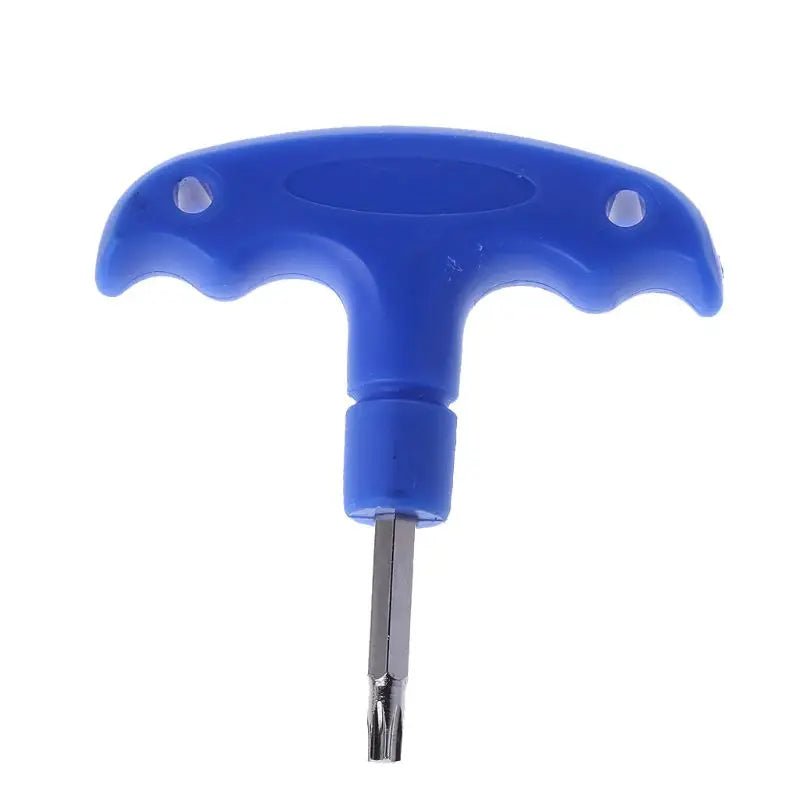 TorqueMaster Blue Golf Wrench - Club Rehab - Golf ToolsClose - up of the TorqueMaster Blue Golf Wrench from the side, emphasizing the precise and durable stainless steel bit.