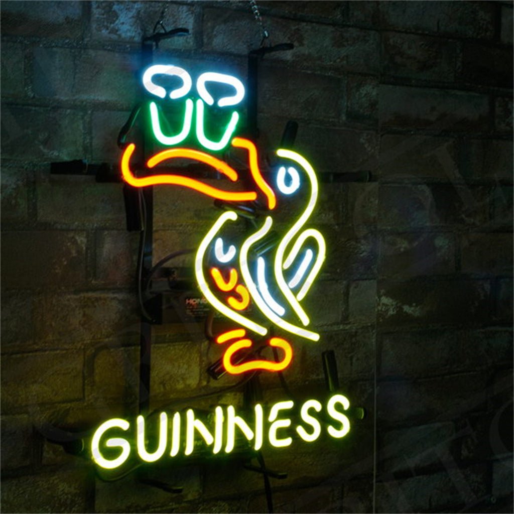 Toucan Bird Guinness Neon Signs Light - Club Rehab