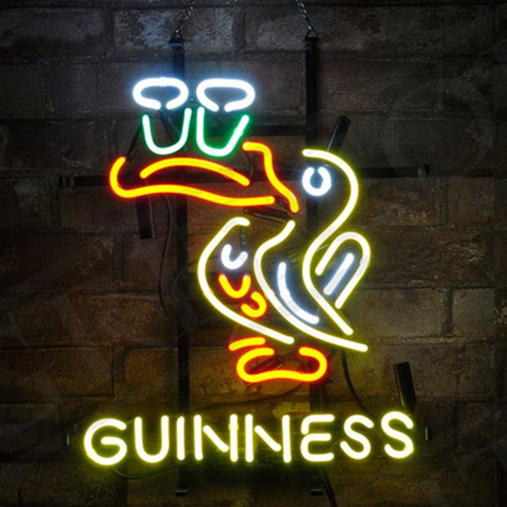 Toucan Bird Guinness Neon Signs Light - Club Rehab