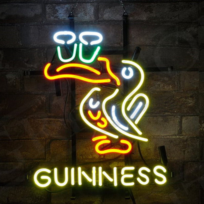 Toucan Bird Guinness Neon Signs Light - Club Rehab