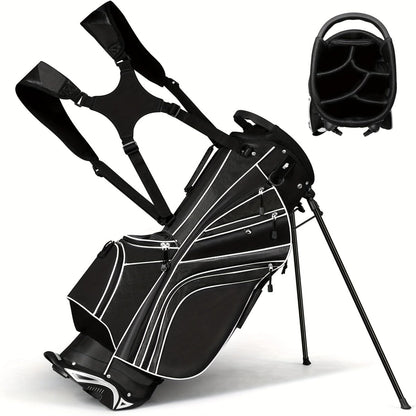 Tour Pro Golf Stand Cart Bag with 6 - Way Divider - Club Rehab - golf bagBlack45430462415040