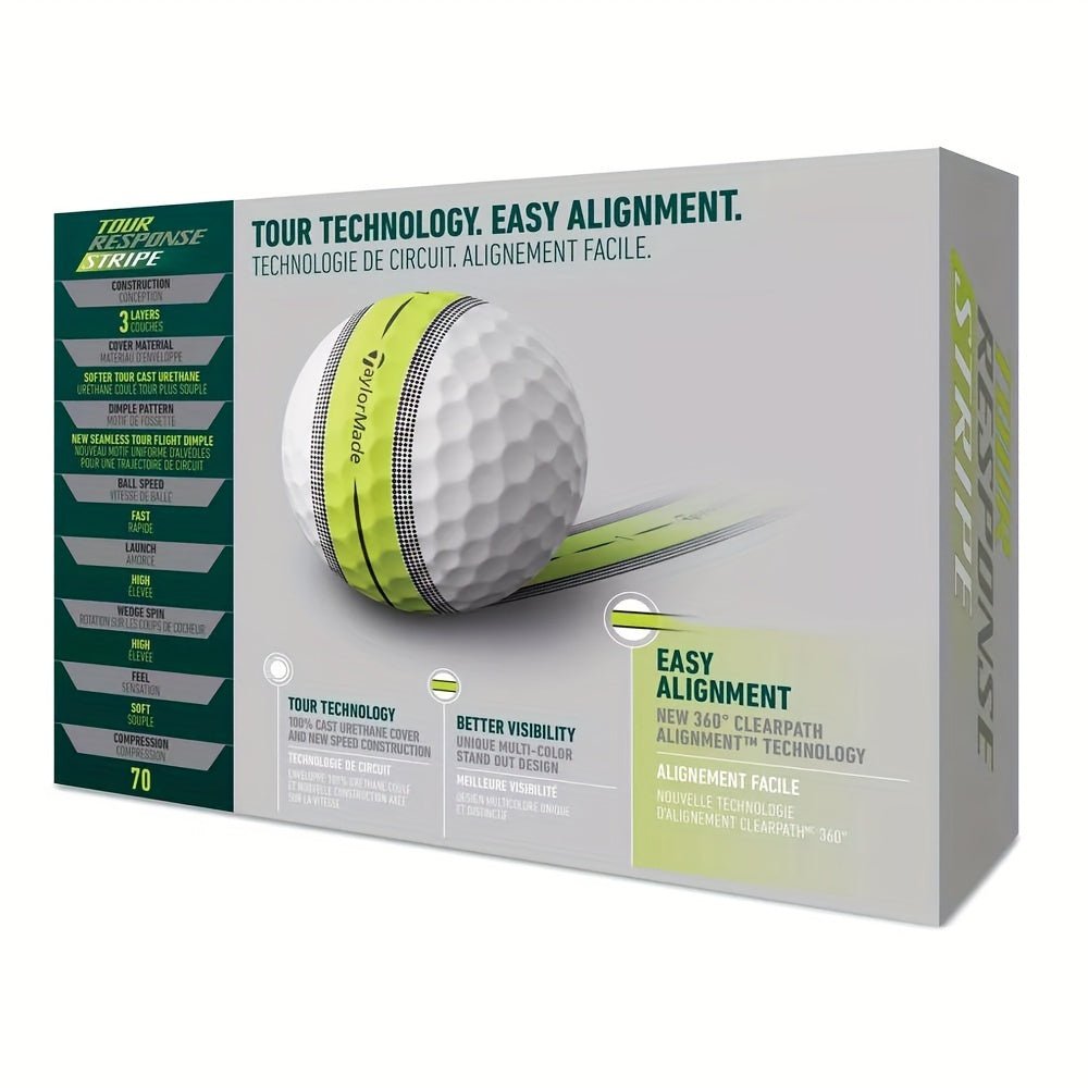 Tour Response Stripe Golf Balls - 12 Pack - Club Rehab - Golf BallTour Response Stripe Golf Balls - 12 Pack