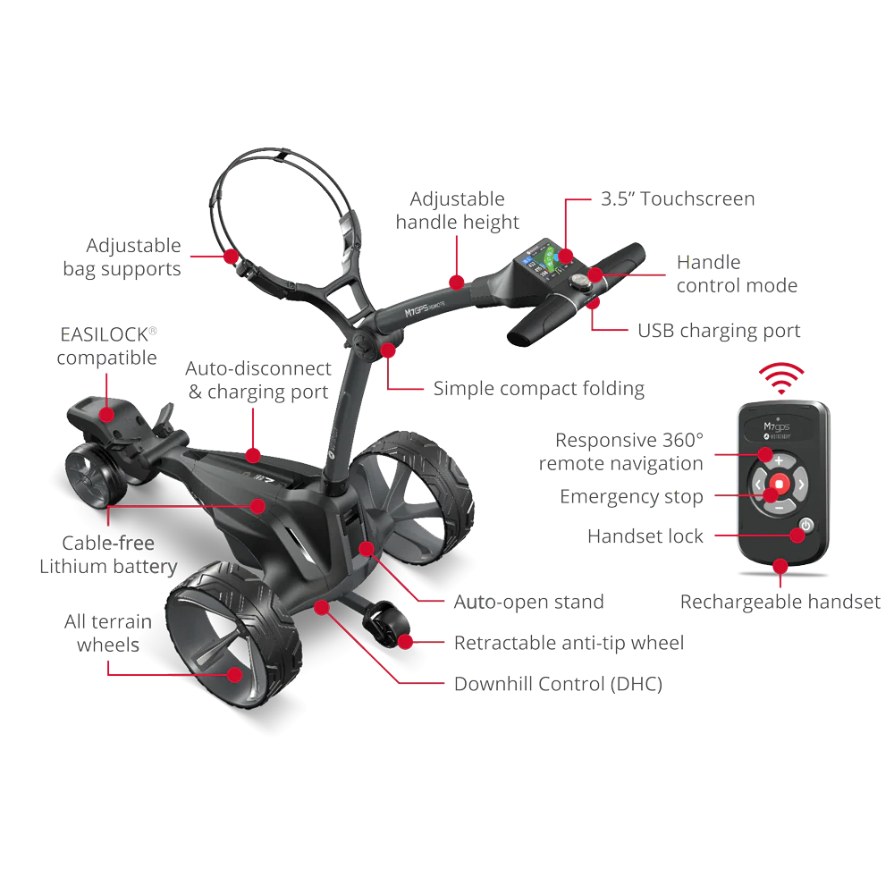 Motocaddy M7 GPS Remote Electric Caddy