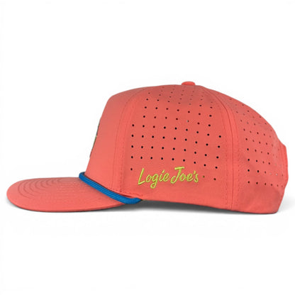 Tree Frog Golf Hat | Snapback Cap | Built-in Magnetic Ball Marker Holder + Marker Included | Adjustable | Red Eyed - Club Rehab