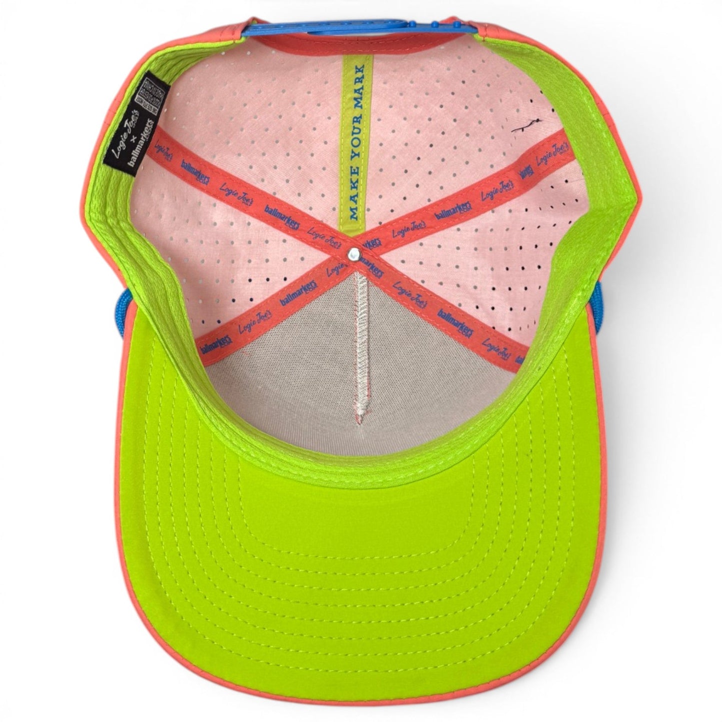 Tree Frog Golf Hat | Snapback Cap | Built-in Magnetic Ball Marker Holder + Marker Included | Adjustable | Red Eyed - Club Rehab