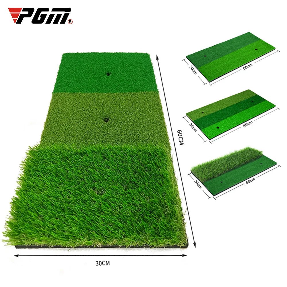 Trifecta Turf Golf Mat: Swing, Chip, and Putt Anywhere - Club Rehab - Practice MatAll - in - One Swing Mat: DJD003 - 1Trifecta Turf Golf Mat: Swing, Chip, and Putt Anywhere