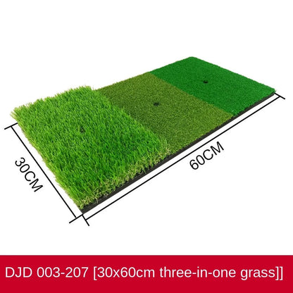 Trifecta Turf Golf Mat: Swing, Chip, and Putt Anywhere - Club Rehab - Practice MatAll - in - One Swing Mat: DJD003 - 1Trifecta Turf Golf Mat: Swing, Chip, and Putt Anywhere