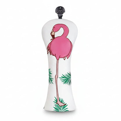 White hybrid cover pink flamingo design 