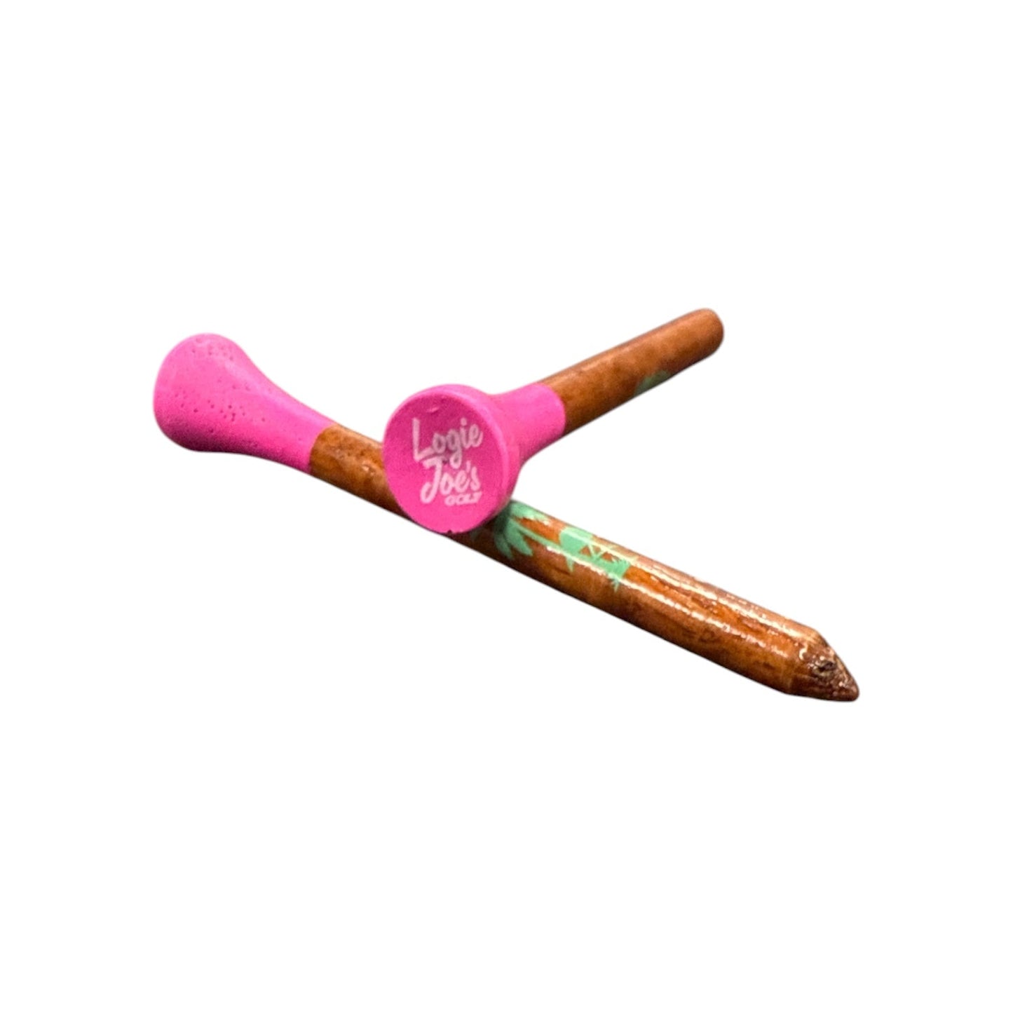 Tropical Pink Premium Wooden Golf Tees | 2 3/4” Standard Size | 45 Pack Set | Durable Painted Wood Tees | Unique Designs - Club Rehab