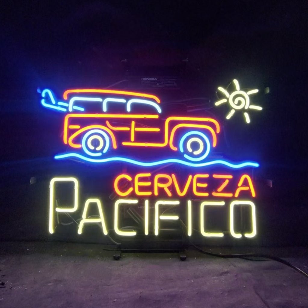 Truck Car Cerveza Pacifico Beer Neon Signs Light - Club Rehab
