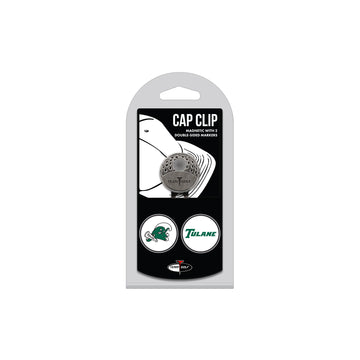 Tulane Green Wave Hut-Clip mit 2 Ballmarkern