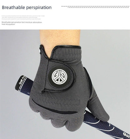 TYGOLF Nano - Fiber Men's Golf Gloves - Small Dark Gray Right Hand - Club Rehab