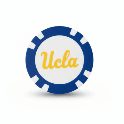 UCLA logo on a blue circular background