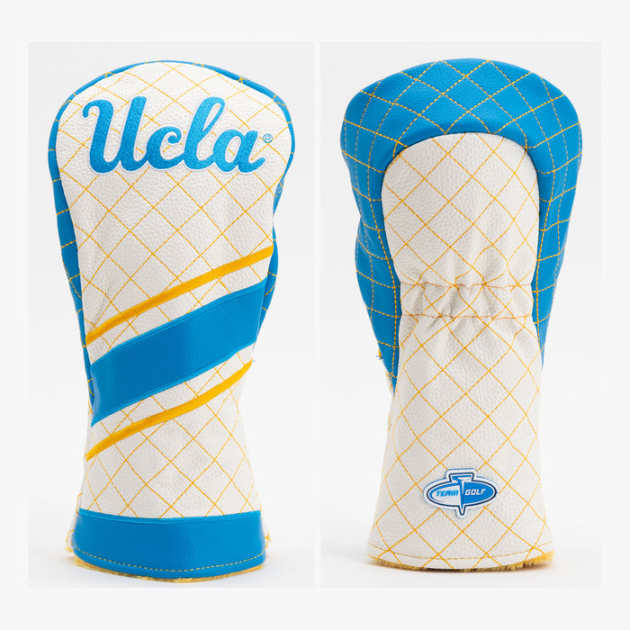 UCLA Bruins Striped Quilted Fairway Headcover, front and back views