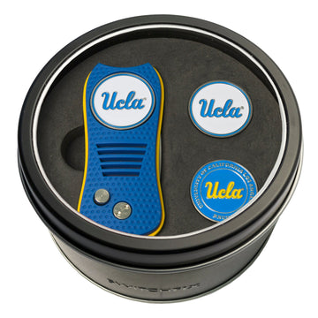 UCLA Bruins Switchblade Divot-Tool + 2 Ballmarker-Geschenkset in Dose