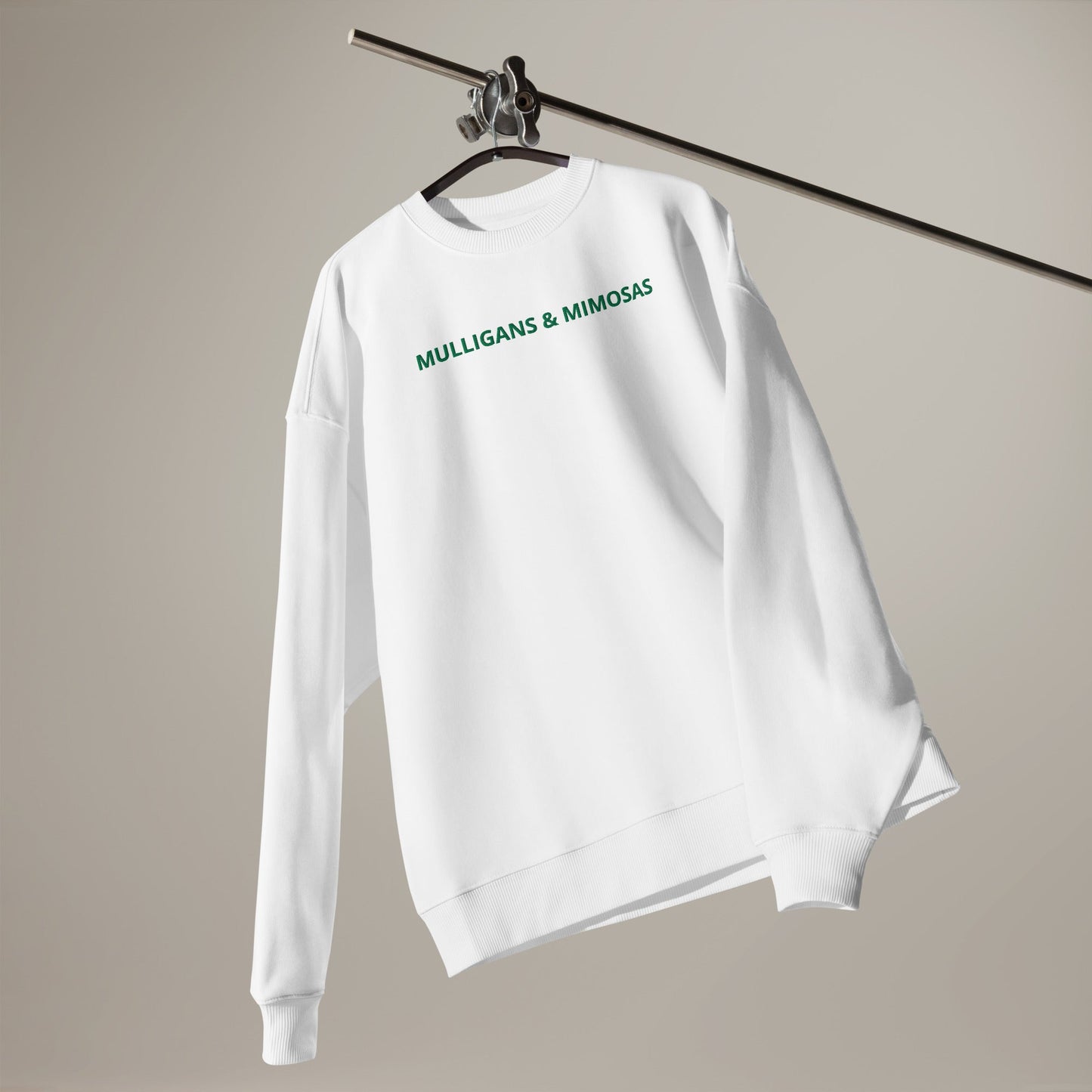 Unisex organic oversized sweatshirt - White S - Club Rehab