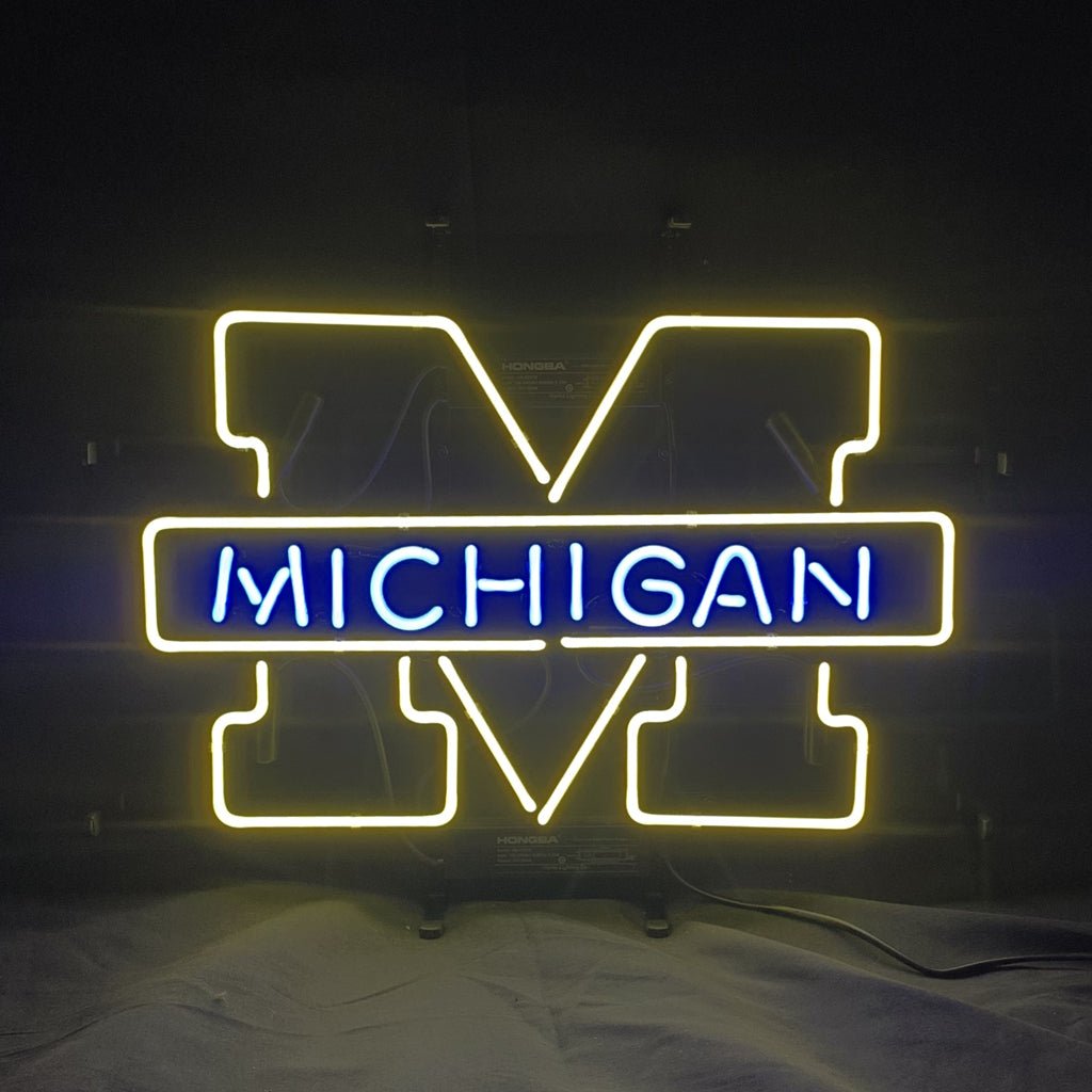 University of Michigan Logo Neon Signs - Club Rehab