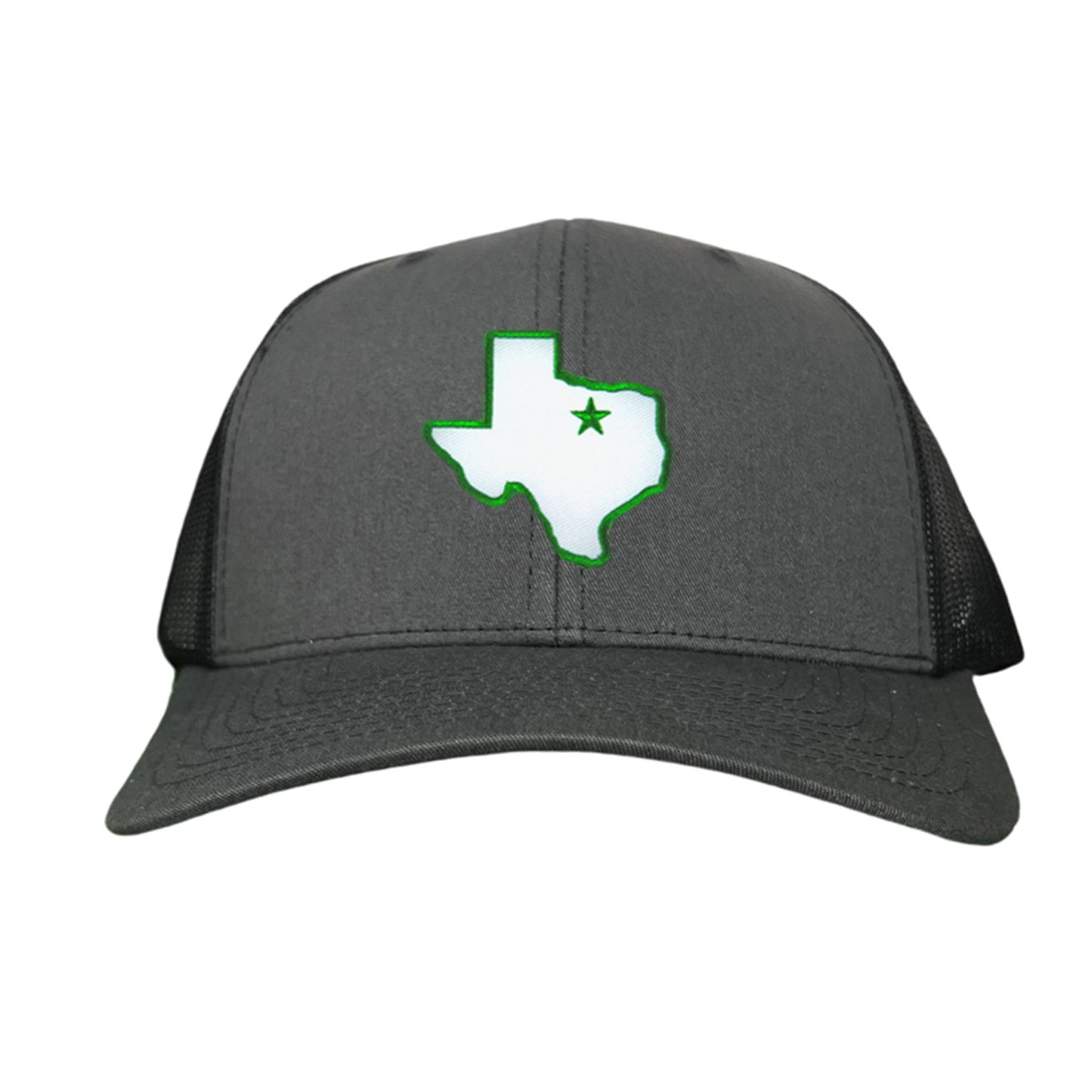 UNT State of Texas Star / 210 / Hats / UNT012 / MM - Charcoal Curved Bill Mesh Snapback - Club Rehab