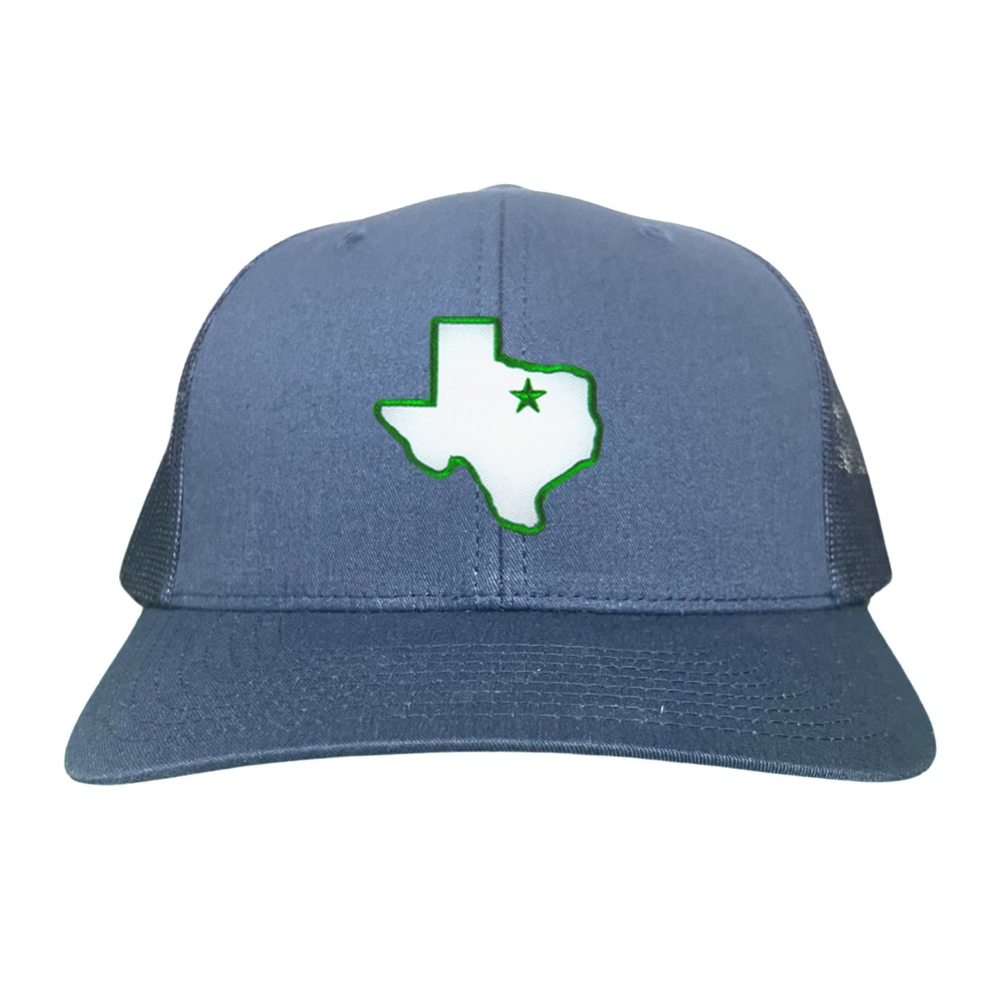 UNT State of Texas Star / 210 / Hats / UNT012 / MM - Navy Mesh Snapback Curved Bill Mesh Snapback - Club Rehab