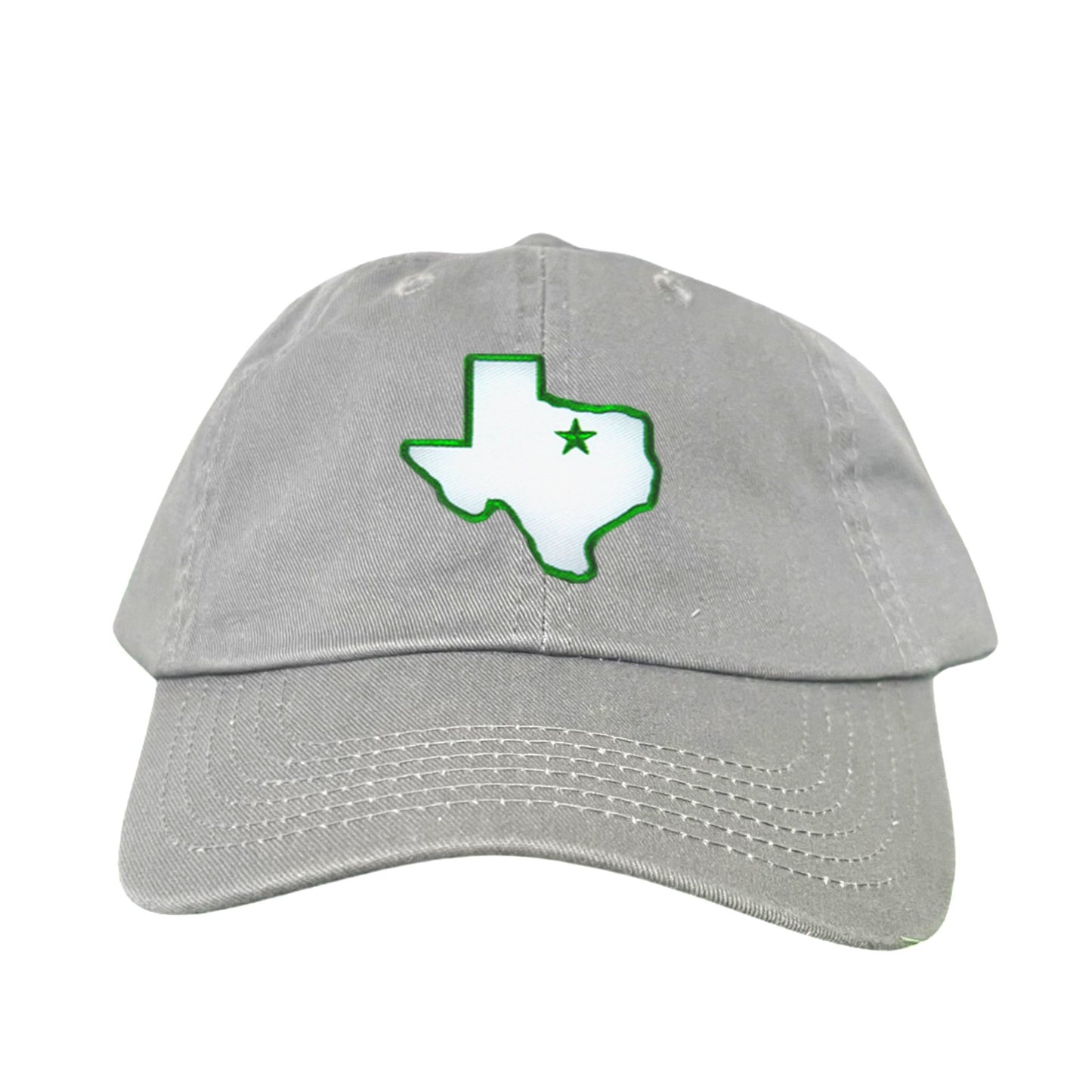 UNT State of Texas Star / 210 / Hats / UNT012 / MM - Dad Hat Grey - Club Rehab
