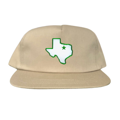 UNT State of Texas Star / 210 / Hats / UNT012 / MM - Flatbill Khaki Canvas Snapback - Club Rehab