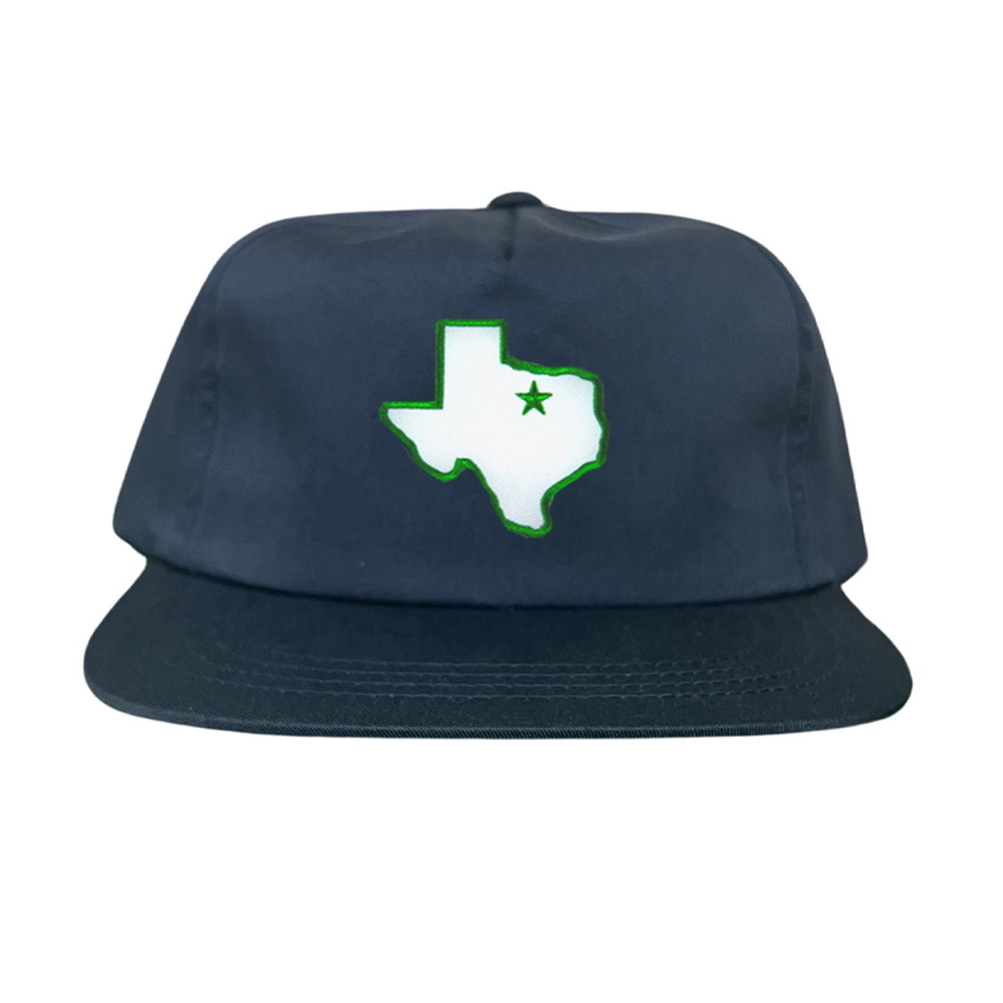 UNT State of Texas Star / 210 / Hats / UNT012 / MM - Flatbill Navy Canvas Snapback - Club Rehab