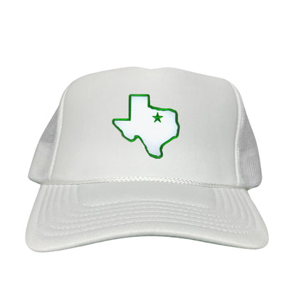 UNT State of Texas Star / 210 / Hats / UNT012 / MM - Foam White Mesh Snapback - Club Rehab