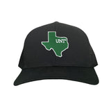 Black Curved Bill Mesh Snapback