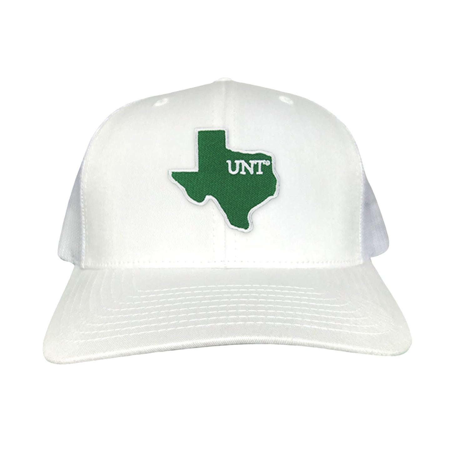 UNT / State of Texas UNT / 213 / Hats / UNT012 / MM - White Curved Bill Mesh Snapback - Club Rehab