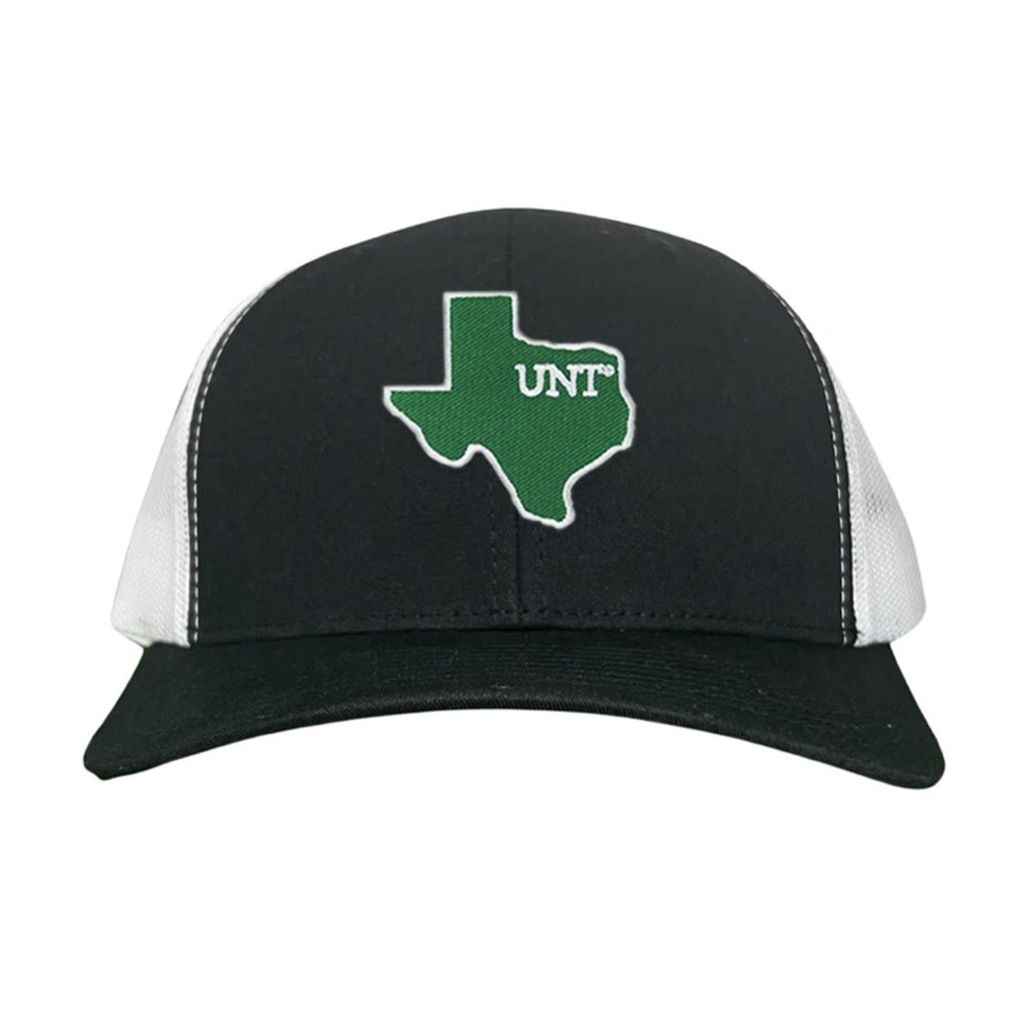 UNT / State of Texas UNT / 213 / Hats / UNT012 / MM - Black / White Curved Bill Mesh Snapback - Club Rehab