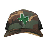 Camo / Black Curved Bill Mesh Snapback
