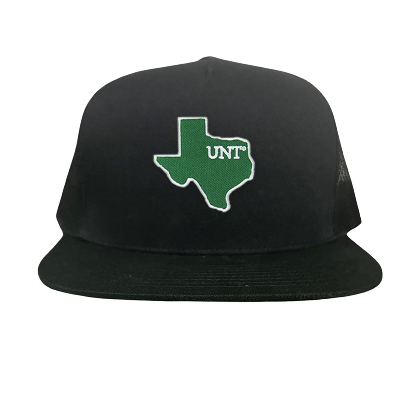 UNT / State of Texas UNT / 213 / Hats / UNT012 / MM - Flatbill Black Mesh Snapback - Club Rehab