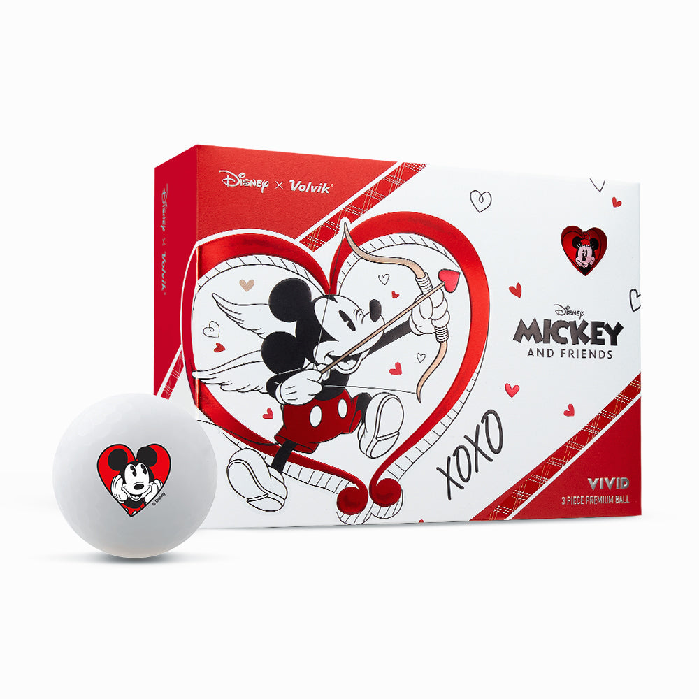Volvik Disney Mickey & Minnie Love Edition Golf Balls – 1 Dozen packaging