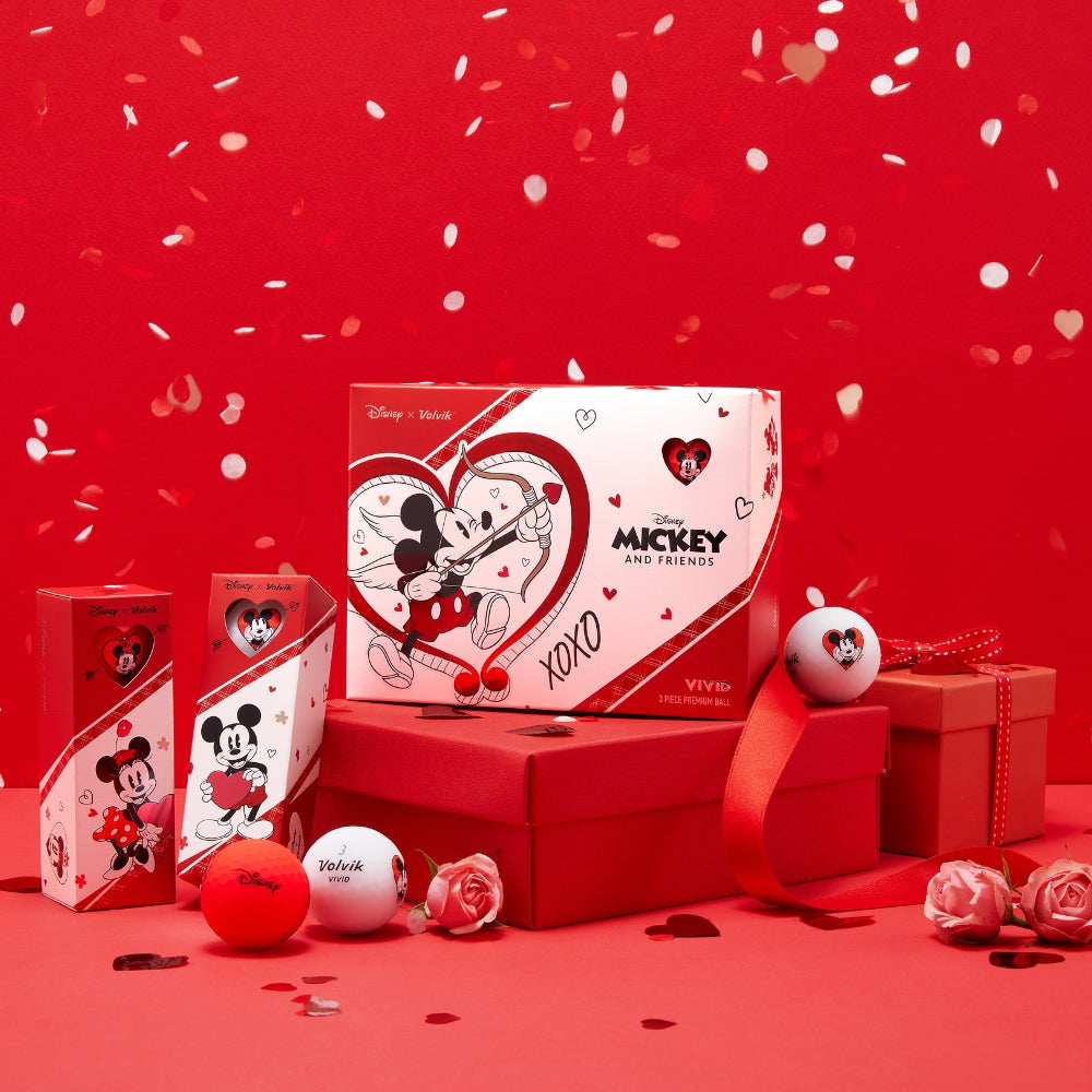 Volvik Disney Mickey & Minnie Love Edition Golf Balls – 1 Dozen detail