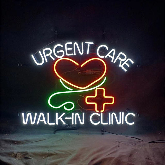 Urgent Care Walk in Clinic Neon Light Sign - Club Rehab
