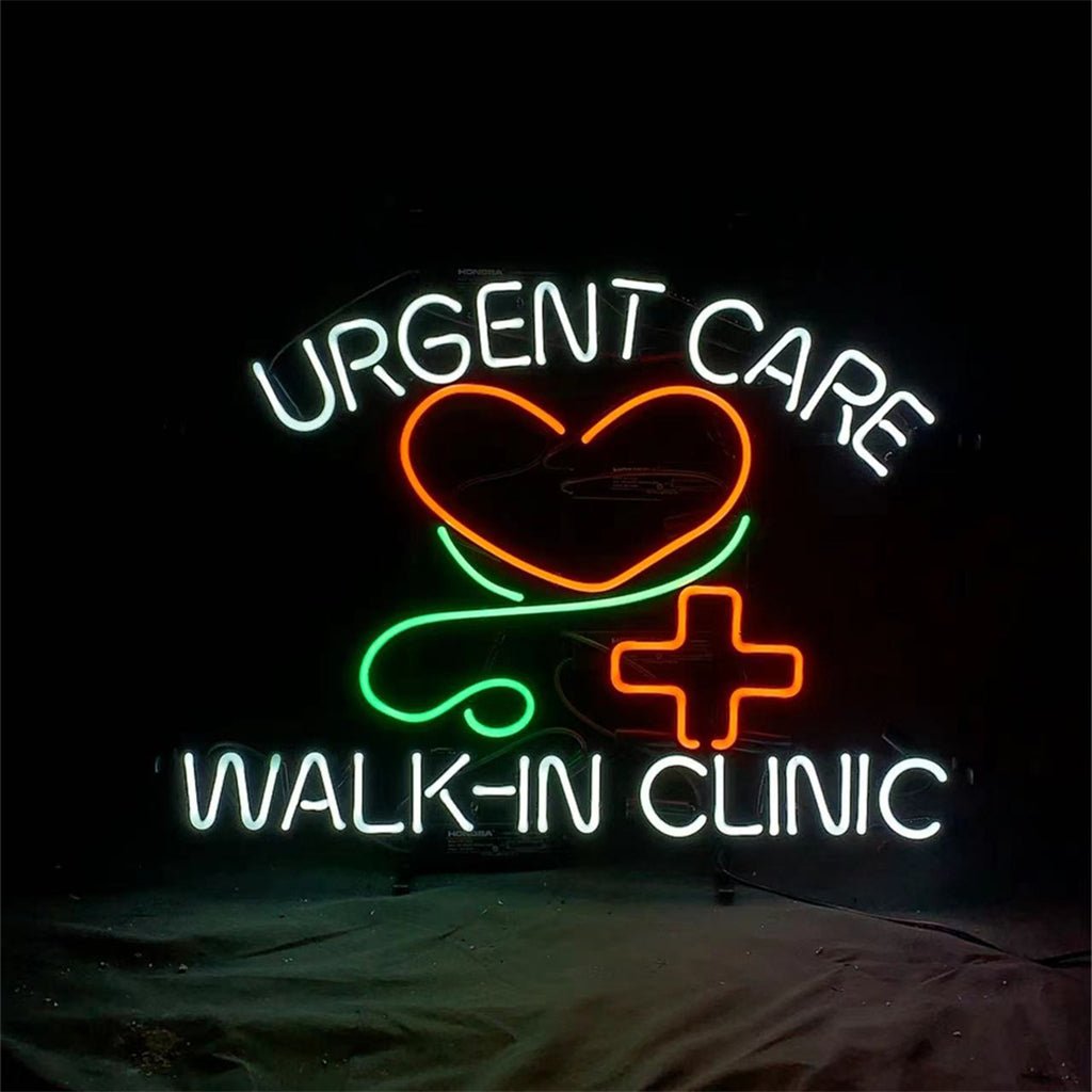 Urgent Care Walk in Clinic Neon Light Sign - Club Rehab