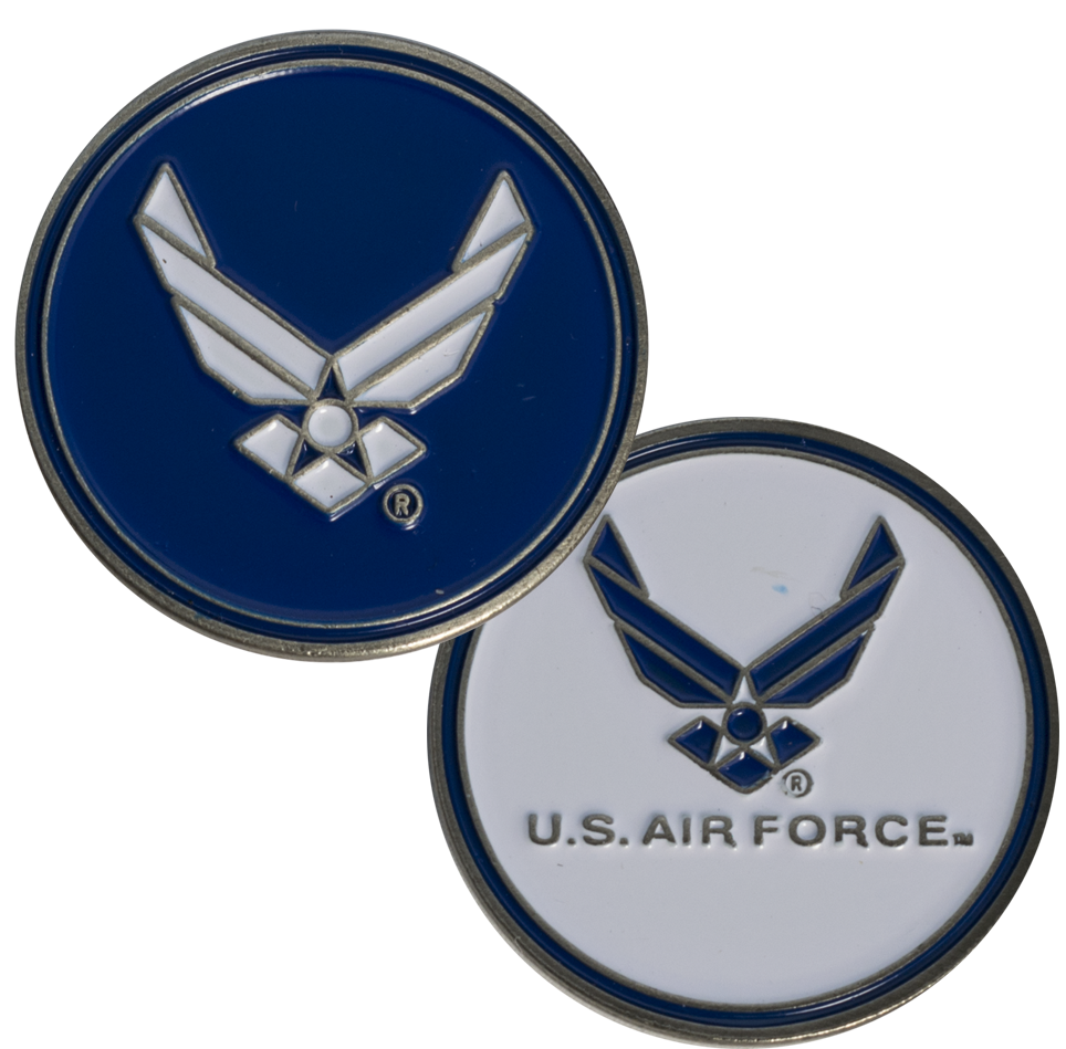 U.S. Air Force Double-Sided Golf Ball Marker by Team Golf, supplier SKU 59870