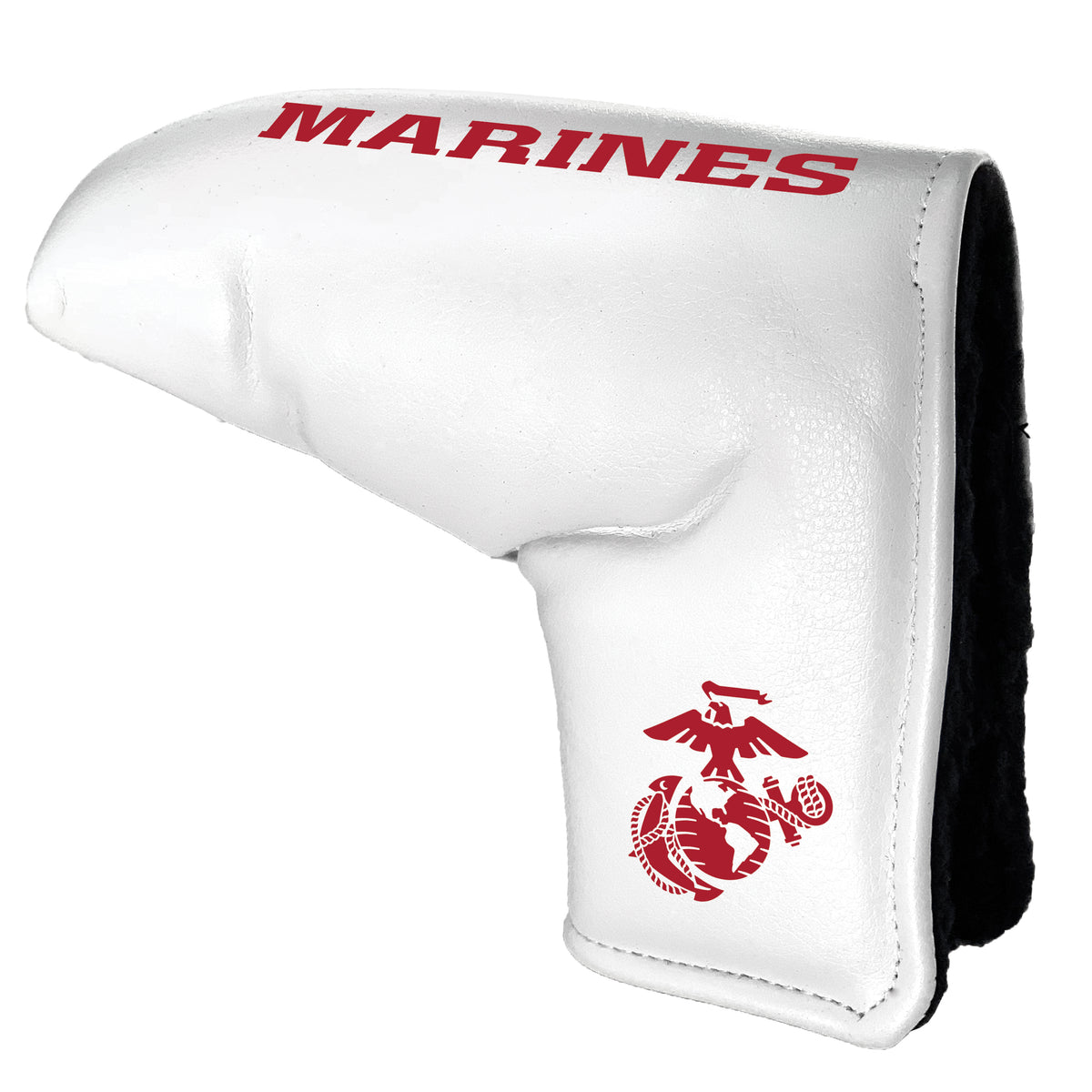 U.S. Marines White Printed Tour Blade Putter Cover by Team Golf, supplier SKU 64654C