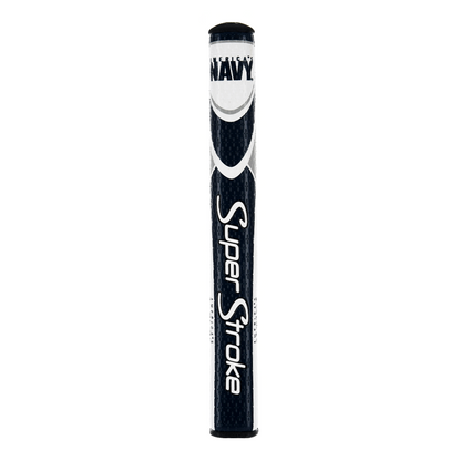 U.S. Navy SuperStroke Mid Slim 2.0 putter grip with America's Navy graphics in navy blue and white
