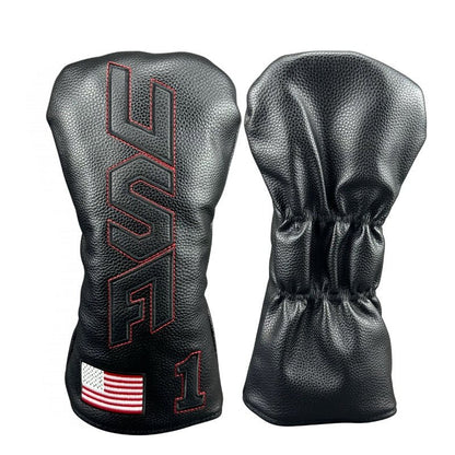 USA Heritage Headcovers - Black/Red Driver - Club Rehab
