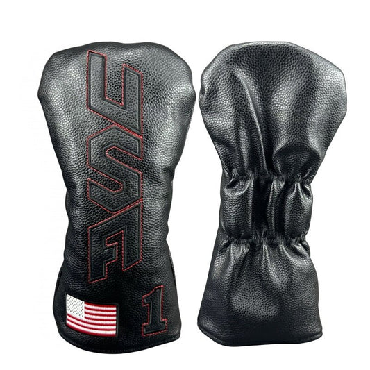 USA Heritage Headcovers - Black/Red Driver - Club Rehab