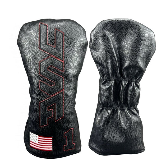 USA Heritage Headcovers - Black/Red Driver - Club Rehab