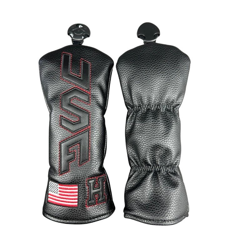 USA Heritage Headcovers - Black/Red Hybrid - Club Rehab