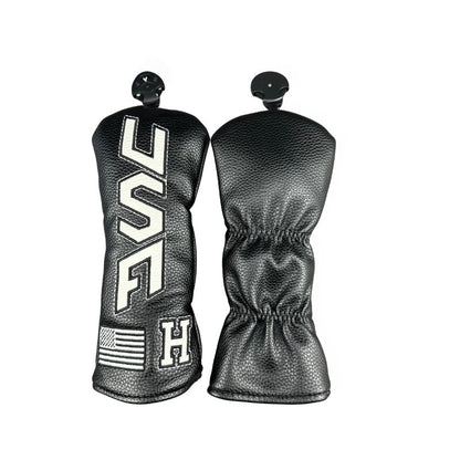 USA Heritage Headcovers - Black/White Hybrid - Club Rehab