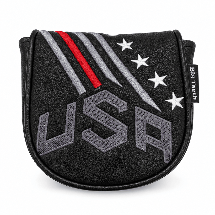 USA Red Stripe DF3 Center-Shaft Mallet Putter Cover - main view