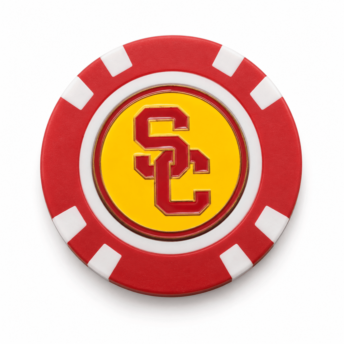 USC Trojans Poker Chip Ball Marker - Club Rehab