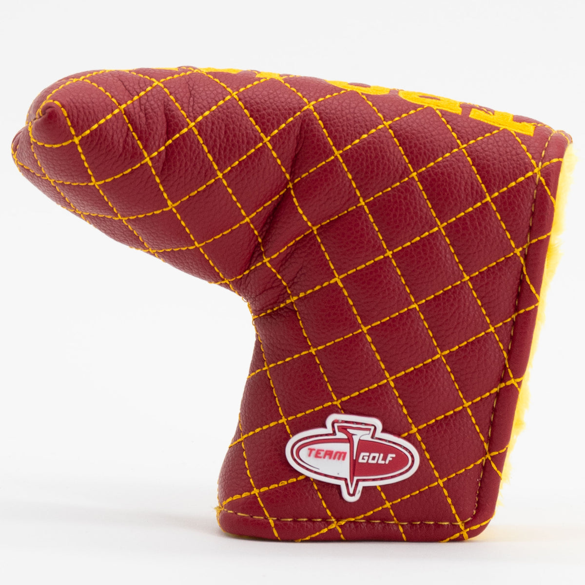 USC Trojans Solid Quilted Blade Putter Cover, back view