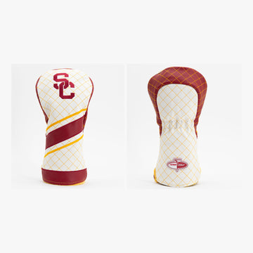 USC Trojans Gesteppte Driver-Schlägerhaube mit Streifen